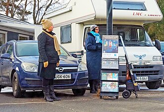 Jehovah's Witnesses literature cart
