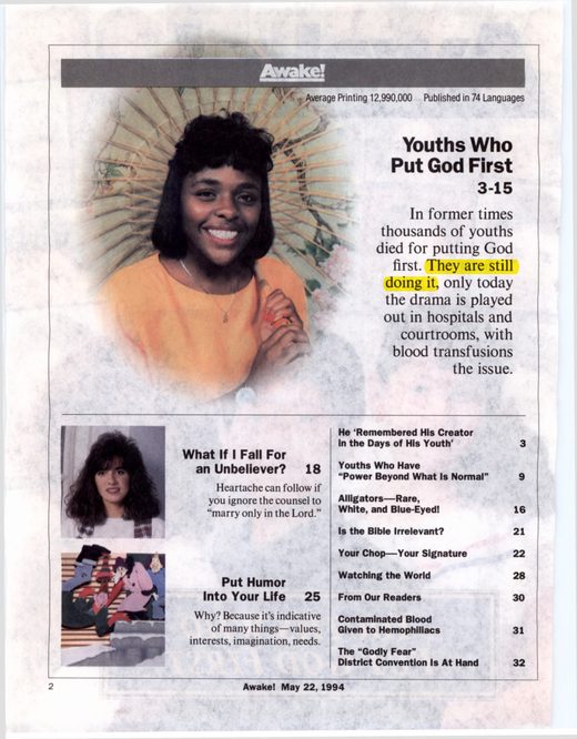 Awake!, May 22, 1994, p. 2
